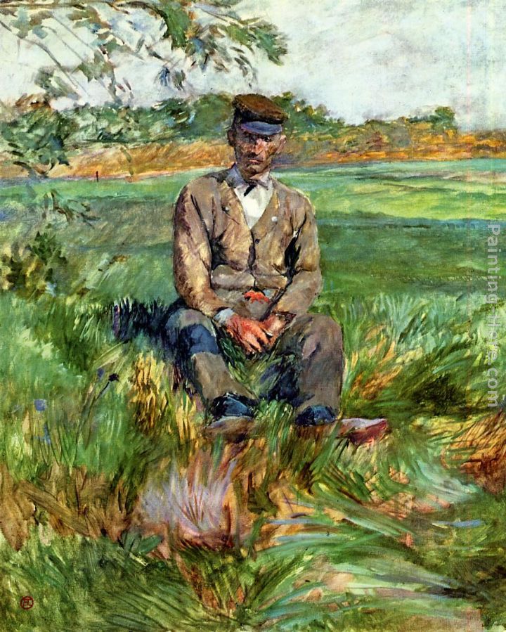 A Laborer at Celeyran painting - Henri de Toulouse-Lautrec A Laborer at Celeyran art painting